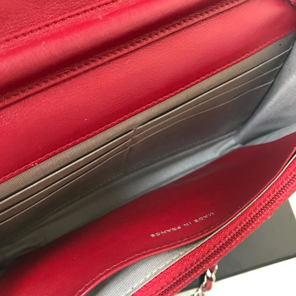 ❤️SOLD❤️ CHANEL Quilted Red Patent Leather WOC - Picture 13 of 16